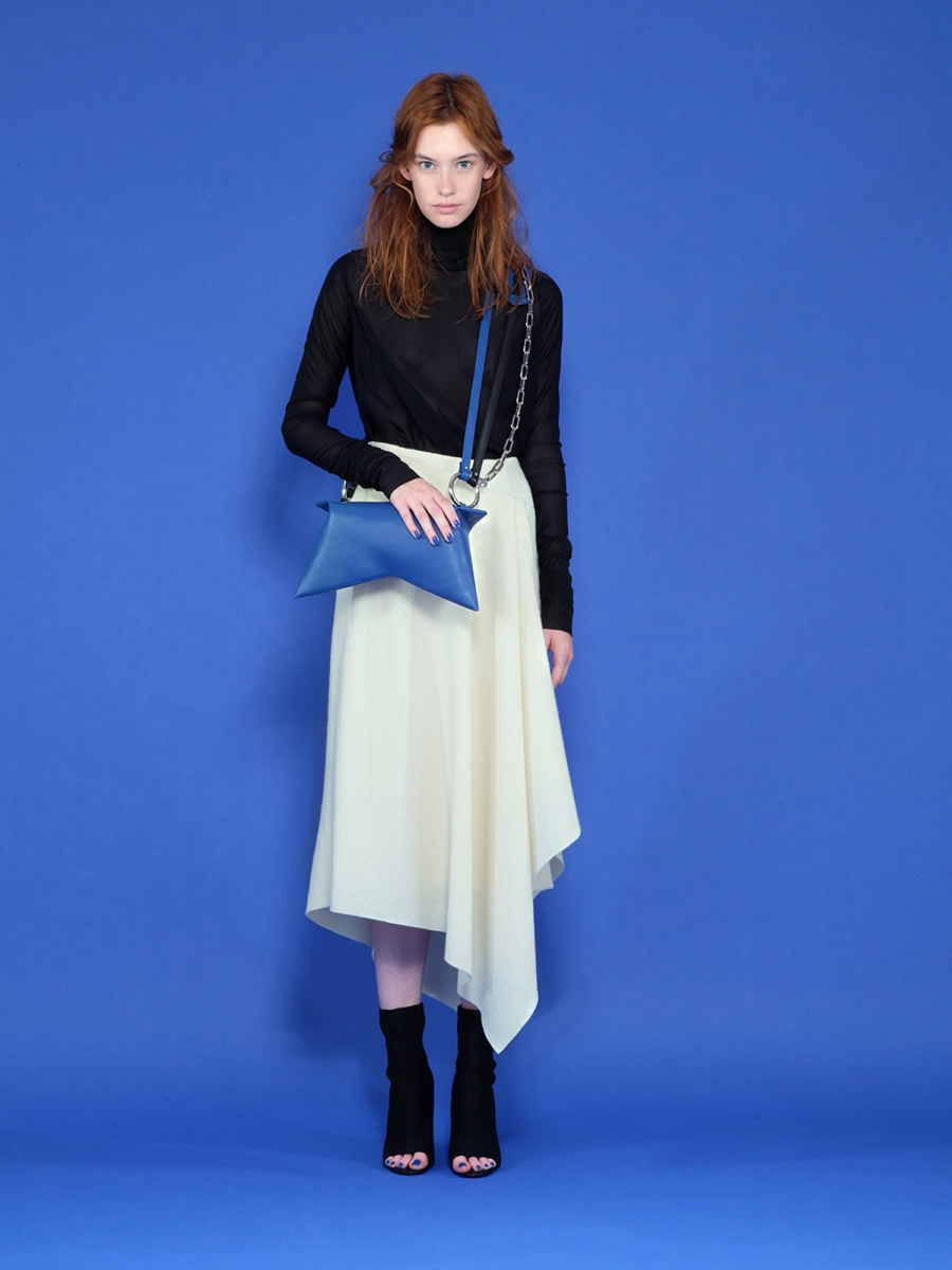 nova skirt with arranged overlay