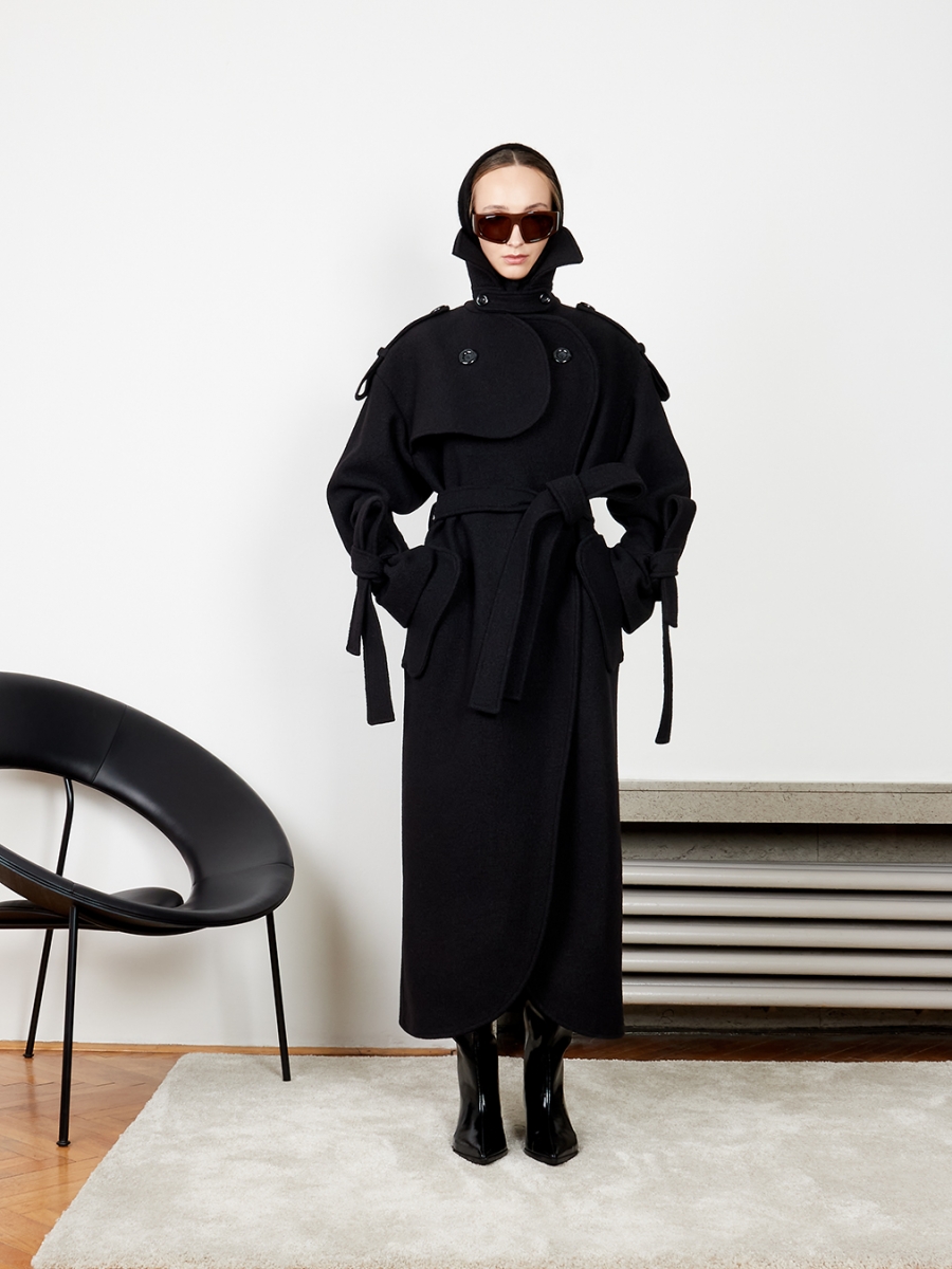 linea vlněný kabát