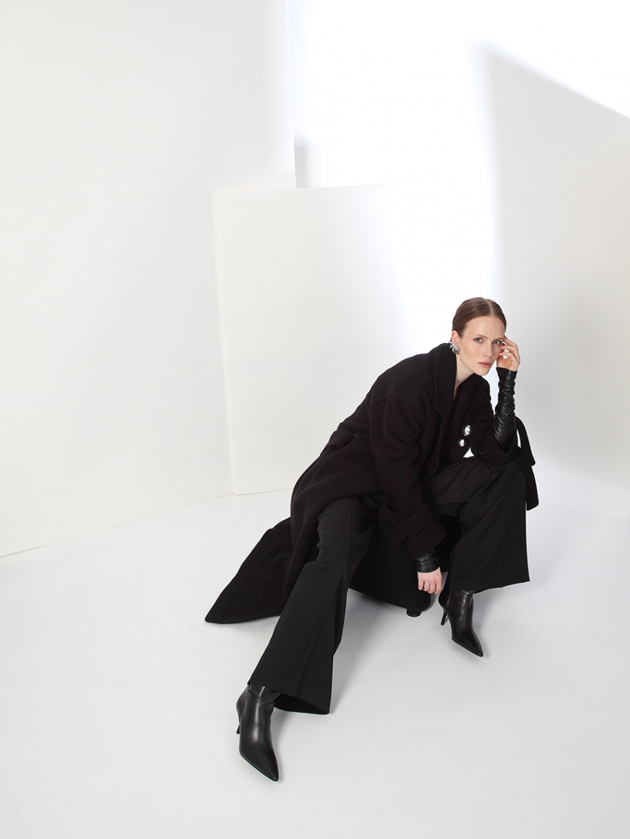 futura boiled wool coat