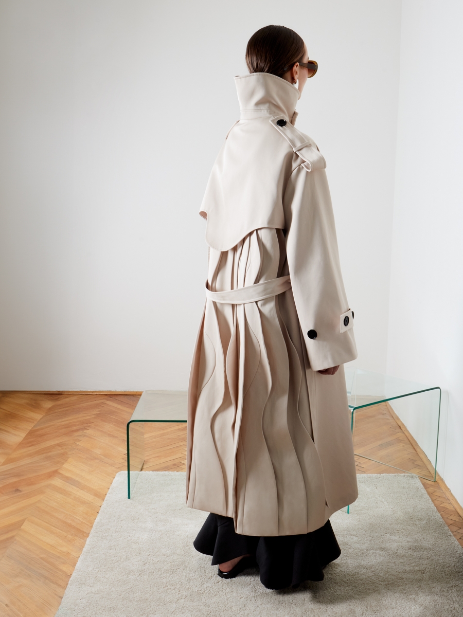 linea gaberdine trench coat
