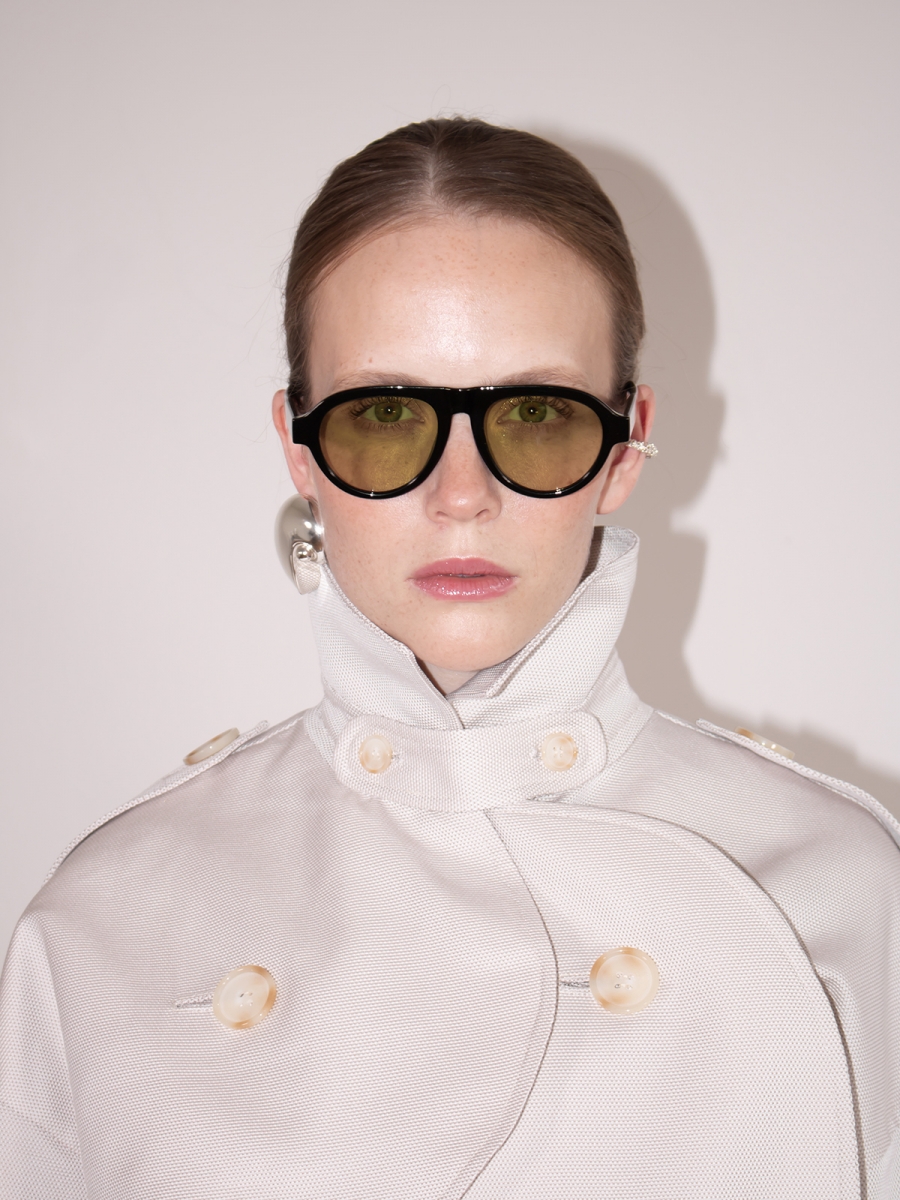 futura crop trench coat 